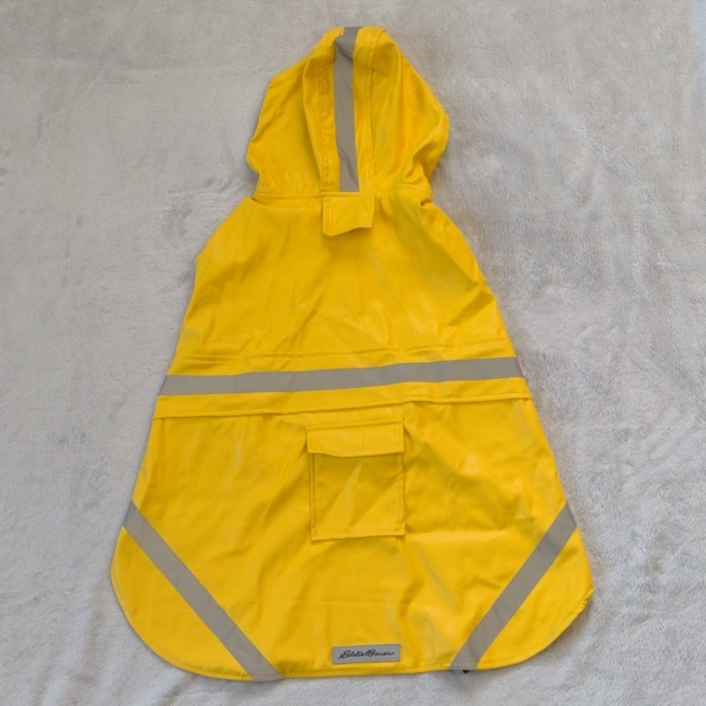 Eddie Bauer Yellow Dog Rain Jacket with Hood Size XL New